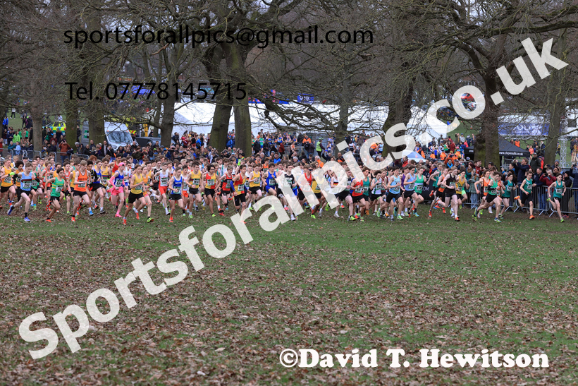 Boys Under-15s 2026 UK CAU Inter Counties Cross Country, Wollaton Park, Nottingham. Photo: David T. Hewitson/Sports for All Pics